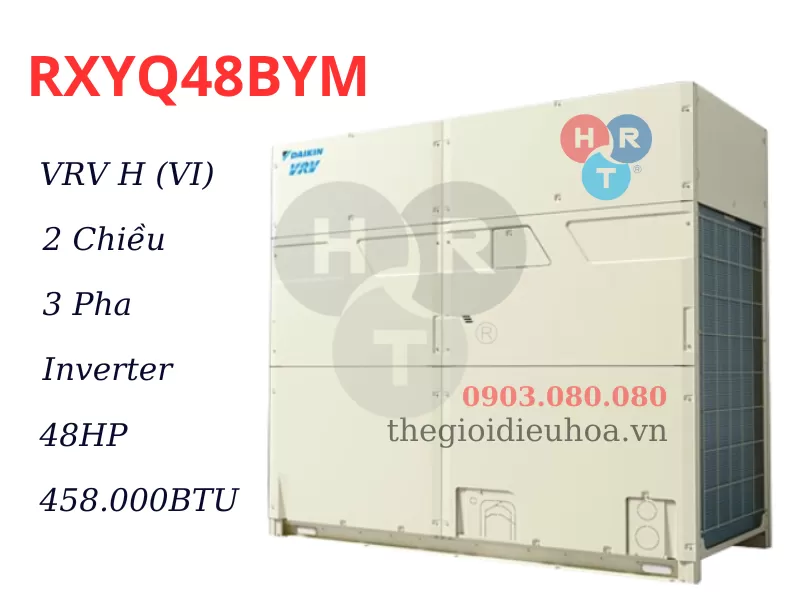 Tổ hợp 2 d&agrave;n n&oacute;ng Daikin VRV H 48HP RXYQ48BYM